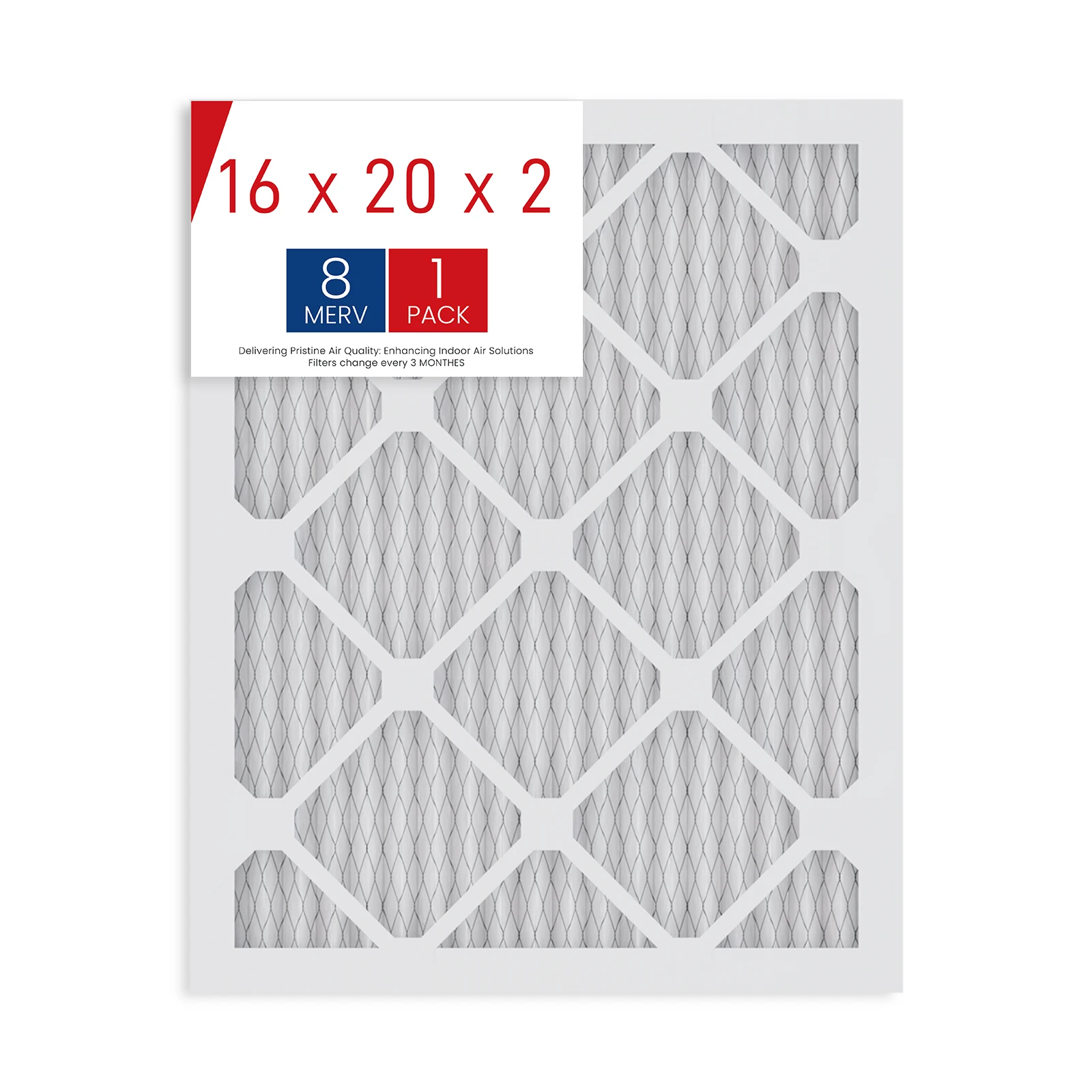 U.S. Standard For  Household Use 16x20x2 Pleated Paper Frame Air Furnace Replacement Filter
