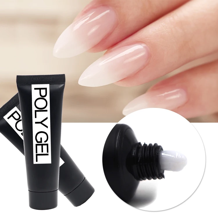 OEM private label acrylic gel polish easy apply poly UV gel nails soak off poly UV gel