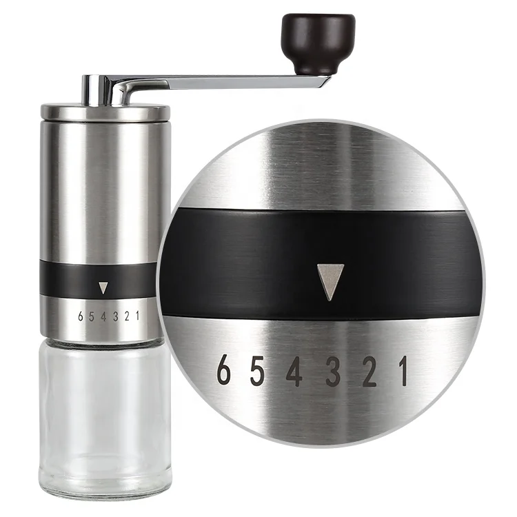Commercial Coffee Bean Grinder Manual Portable Hand Crank Stainless Steel Ceramic Burr Espresso Coffee Grinders