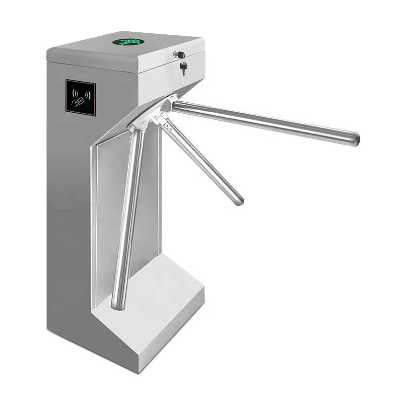 Hot Sale RFID Card Reader Security Semi-Automatic Tripod Turnstile Gate