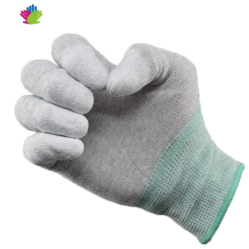 Superior quality Carbon Fiber PU Anti Static ESD Safe Antistatic Non-slip Industrial Working Electronics Gloves