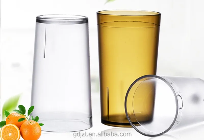 Hot sale Catering Restaurant Transparent Plastic Water Cola Glasses Drink Cup Stackable Tumblers