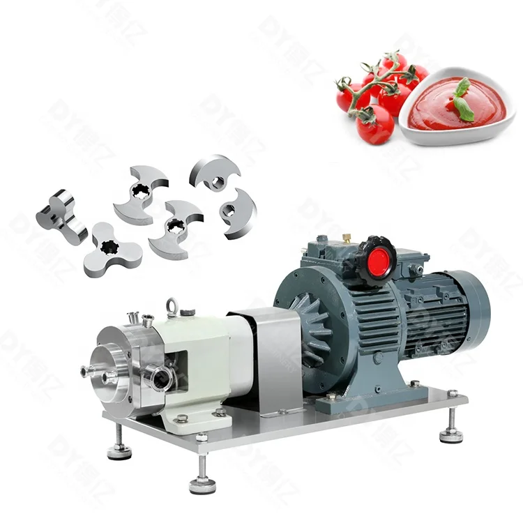 Deyi stainless steel sanitary lobe honey pump mayonnaise lobe pump with electric control box