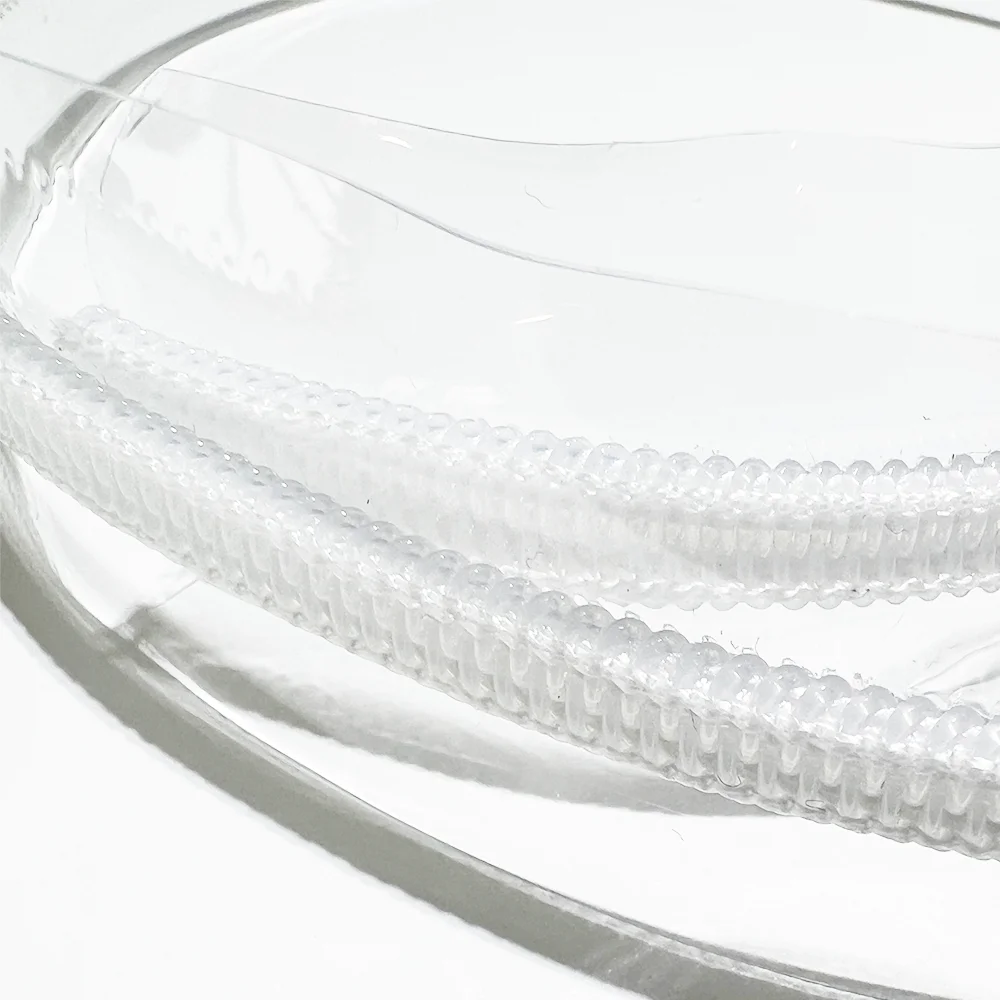 High End Waterproof Translucent Zipper Pvc Zip Long Chain Transparent Pvc Nylon Zipper For Bag Garment