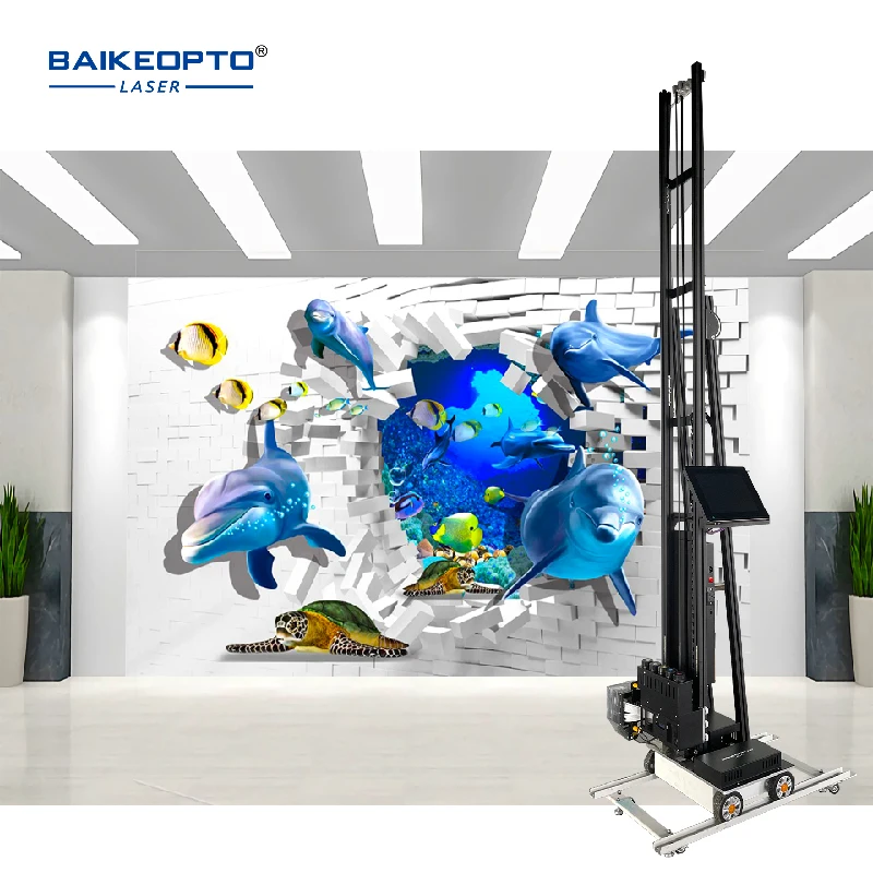 Digital UV Inkjet 4720 CMYKW Double Print Head Walls Printing Painting Machine