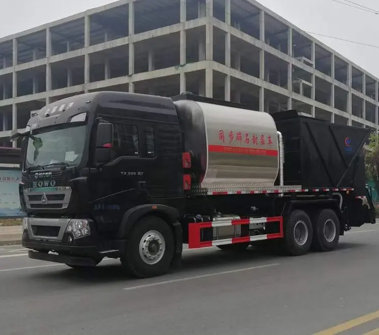 Черный цвет 6x4 HOWO мобильный асфальтовый завод для продажи