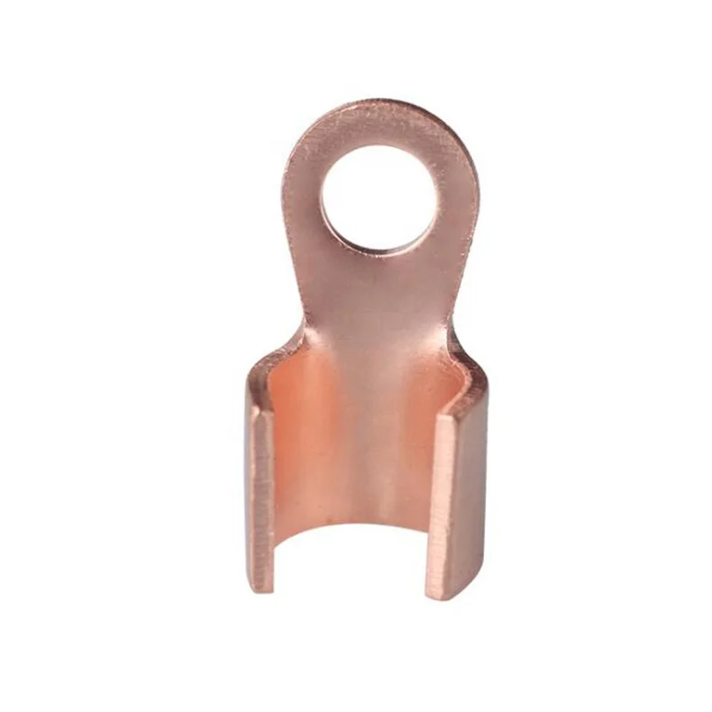 Red copper open nose type OT series cable lug terminal connector crimped compressed lug cable joint