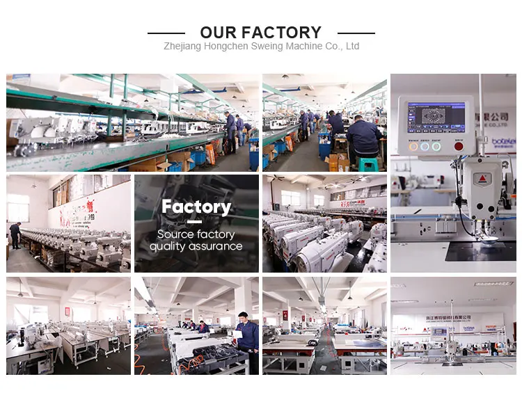 Wholesale Custom Automatic 4 Threads Overlock Flat Bed Automatic Electric Industrial Sewing Machine