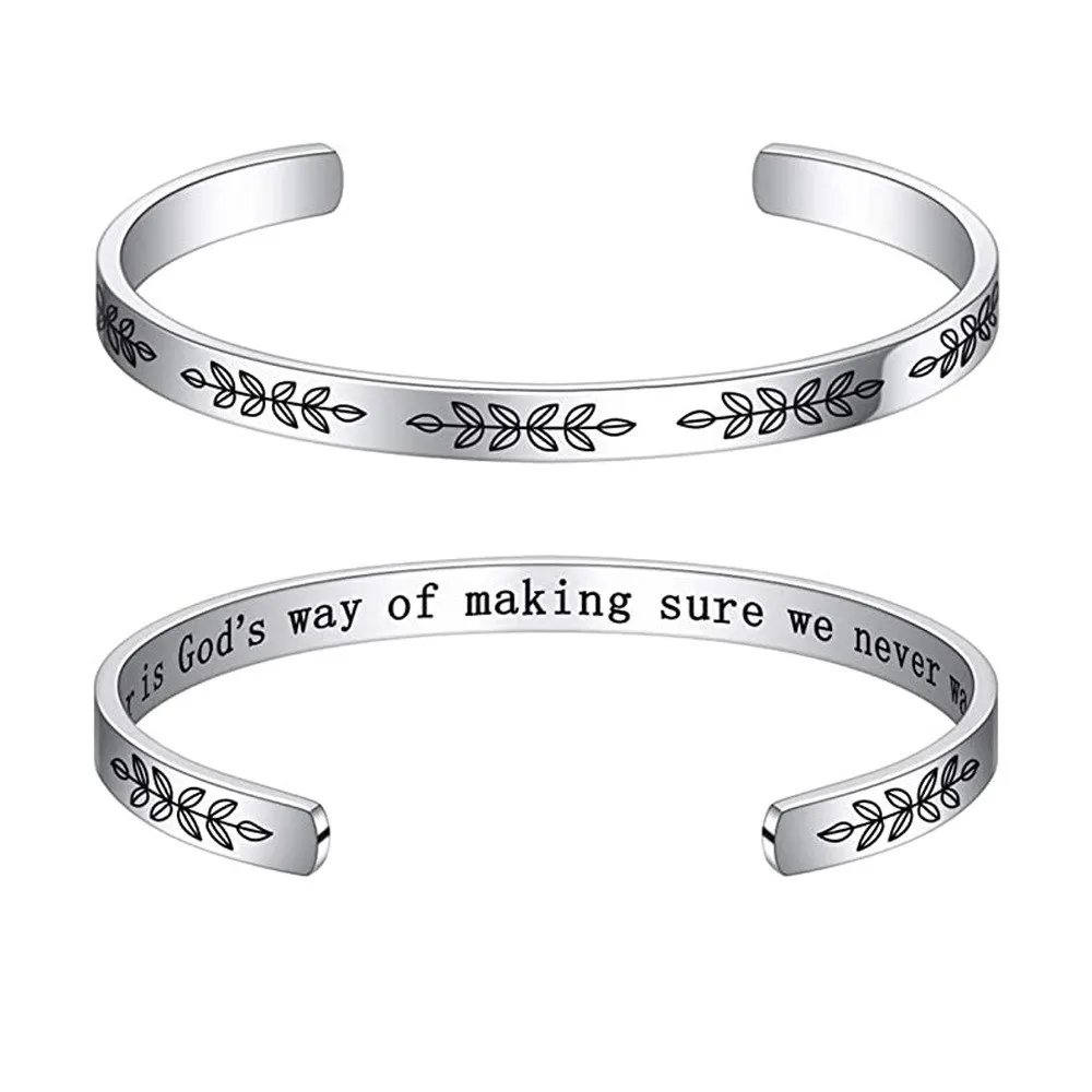 New Product Ideas Faith Christian Jewelry Stainless Steel Cuff Bracelets Wholesale Custom Religious Jewelry Bracelet Bangle