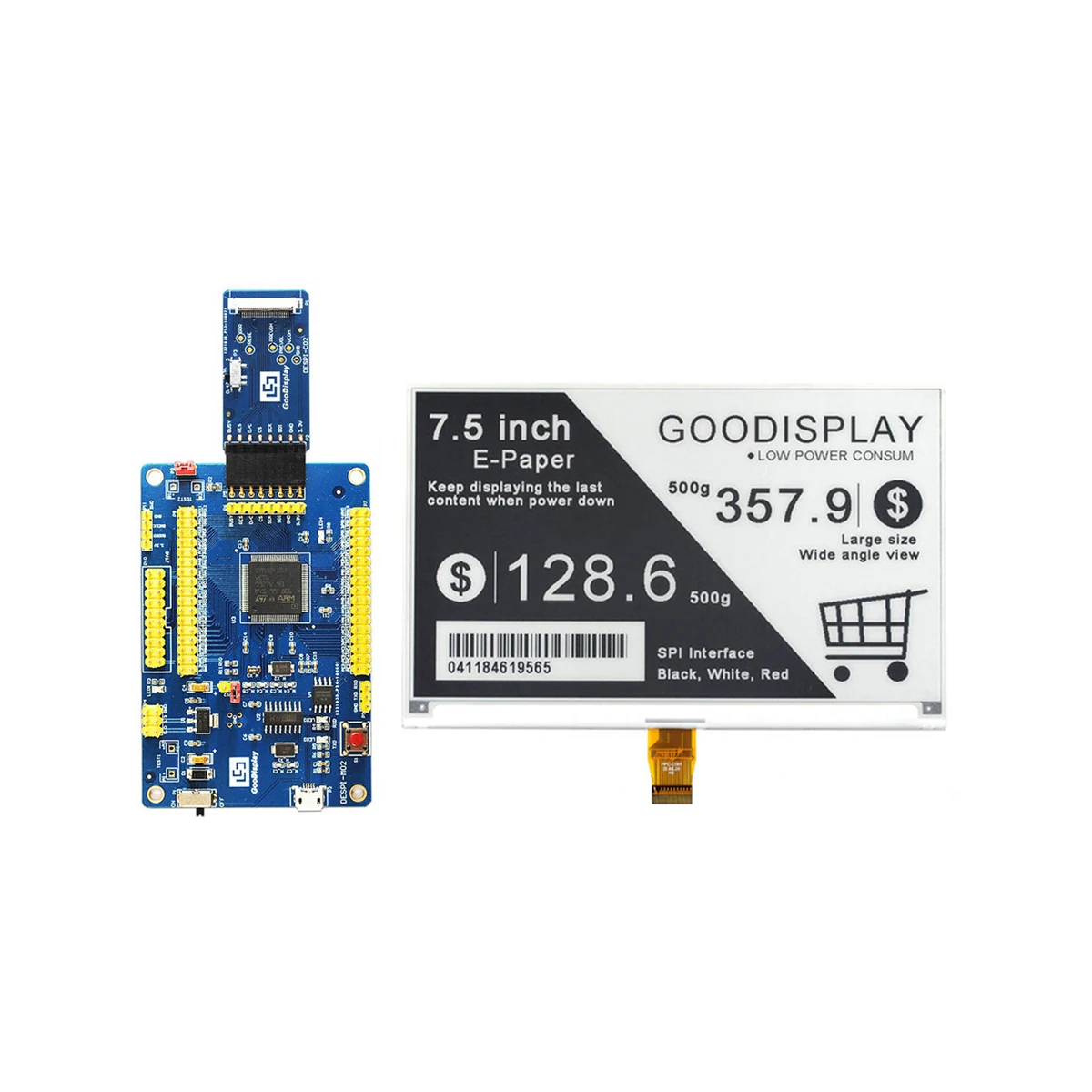 Хороший дисплей 7,5 e бумага spi дисплей электронные чернила 7 дюймов e-чернильный модуль