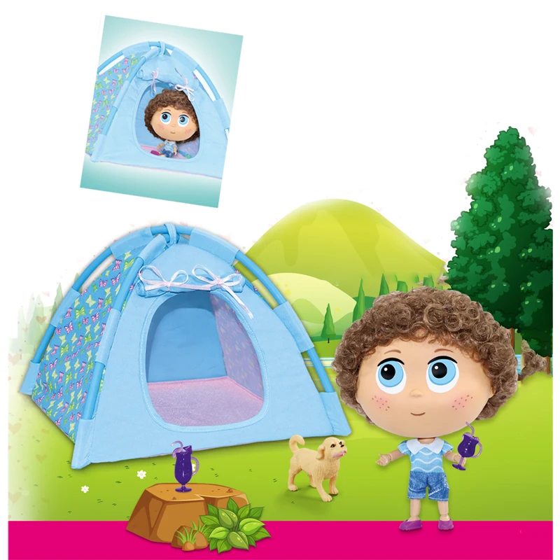 Top sales plastic 7 inch baby doll,solid Joint body breeder Fashion Doll Set 