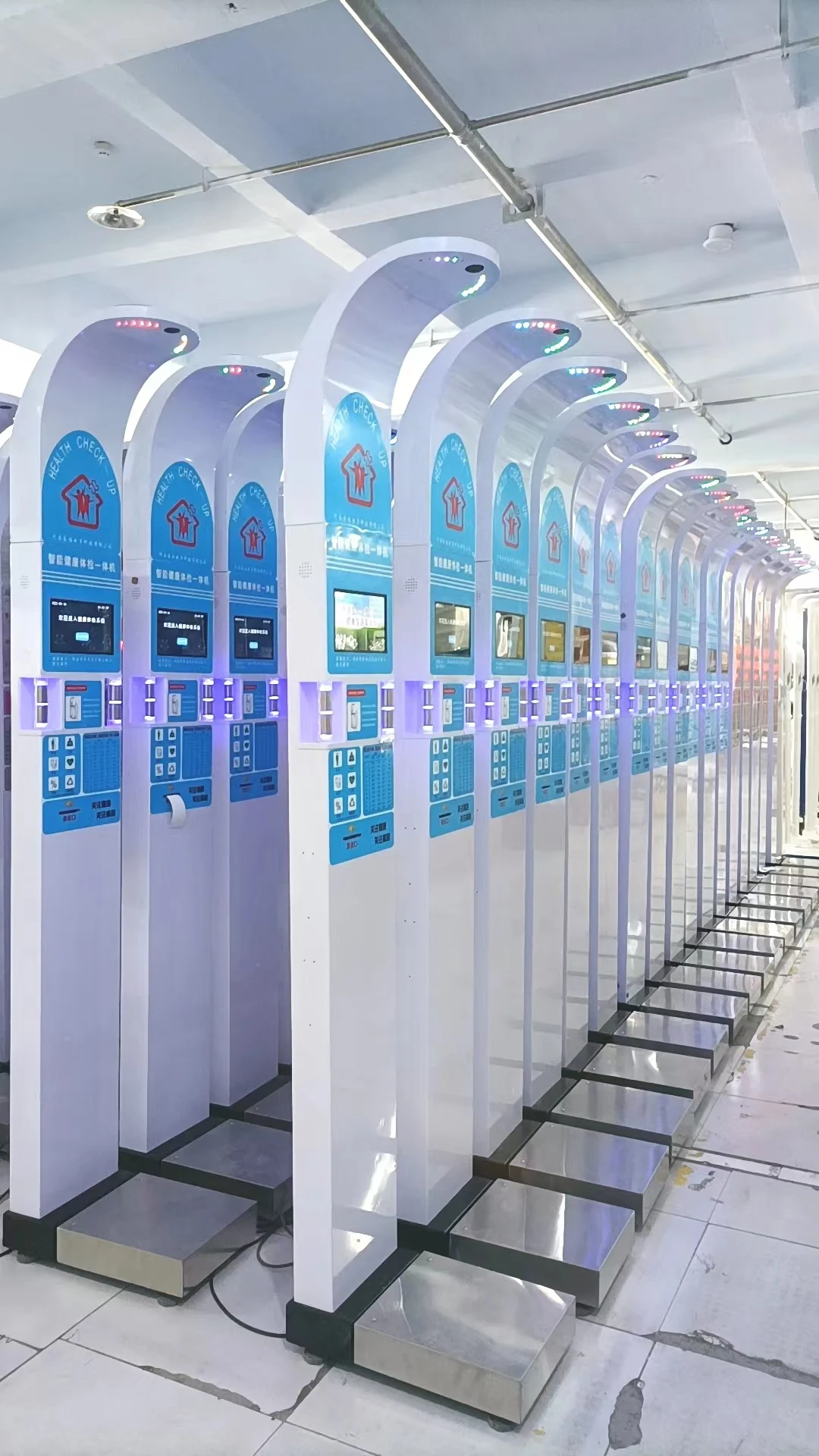 Self service health checkup kiosk body fat analyzer coin weight height bmi machine body composition analysis machine