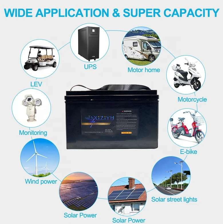 Manufacturer 12V 100Ah Lifepo4 Battery Pack Baterias De Litio Deep Cycle Lithium Ion Cells Batteries Solar Energy Storage System