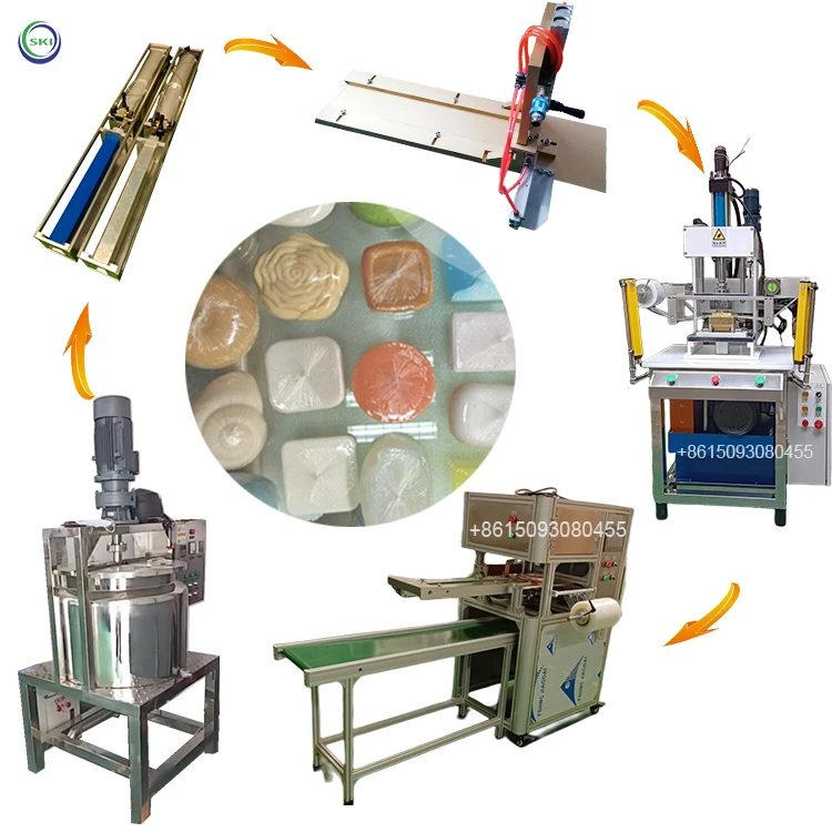 Soap Stamp Forming Machine Soap Shrink Wrap Hotel Soap Making Machine Production Line