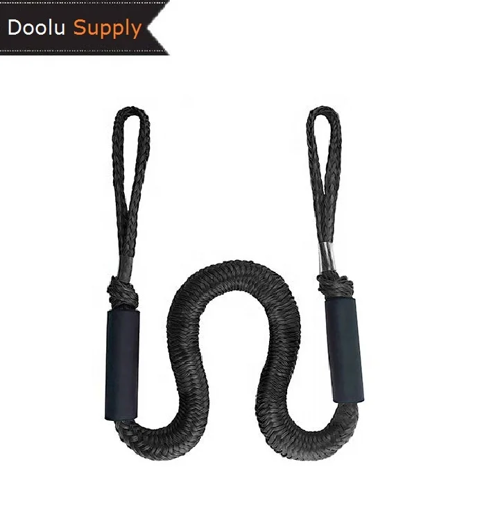 Quick Docking 4 Feet Bungee Boat  Dock Line Shock Absorbing Adjustable Boat Mooring Rope
