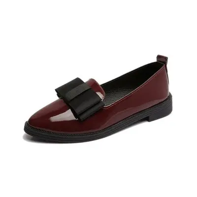 QT005 flat pointed toe office fancy designer formal women light ladies flat shoes