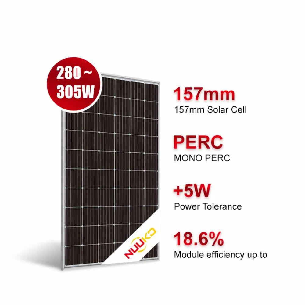 NUUKO Oem 280 Вт PERC 157 мм моно 60 полуячеек 285 290 295 300 305 домашняя энергия Pv модуль солнечной панели