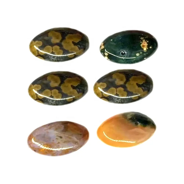 Best Quality Oval Ocean Jasper Cabochon make wholesale standard size and shape