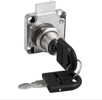 zhenzhi Cupboard Drawer Lock Zinc Alloy Cam Security Lock Screw-on furniture locks with cylinder, locking plate and keys