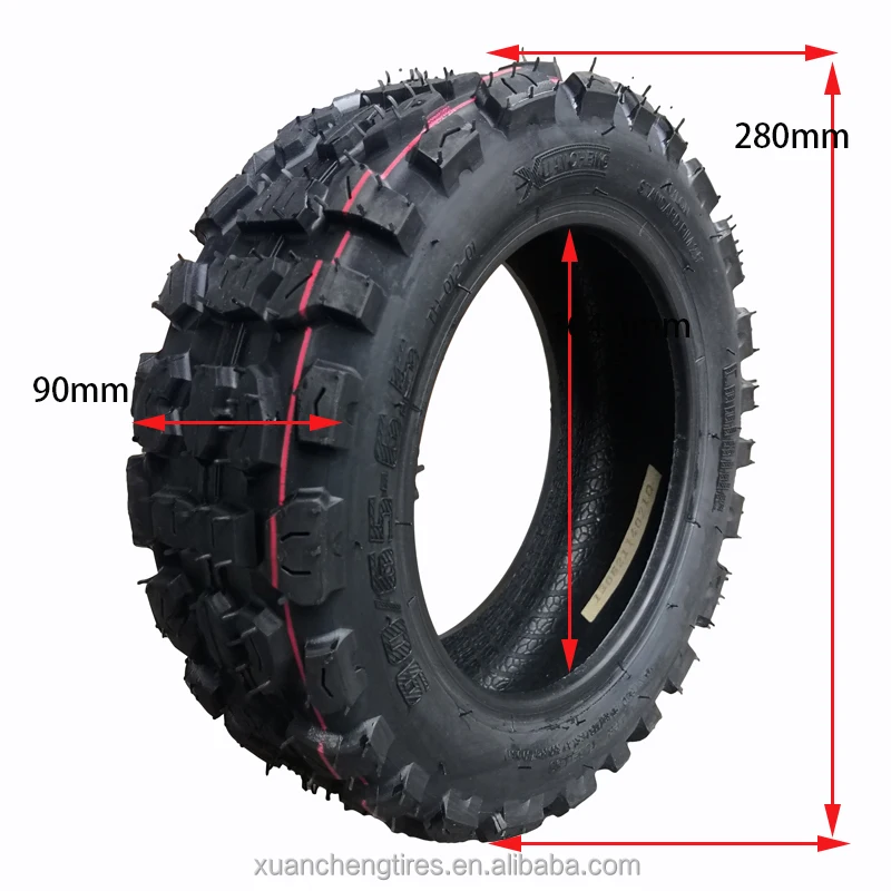 Newest 90/65-6.5 Tubeless Tyre 11 Inch Thickened Vacuum Tire for Electric Scooter Parts Xuancheng Hot Wholesale