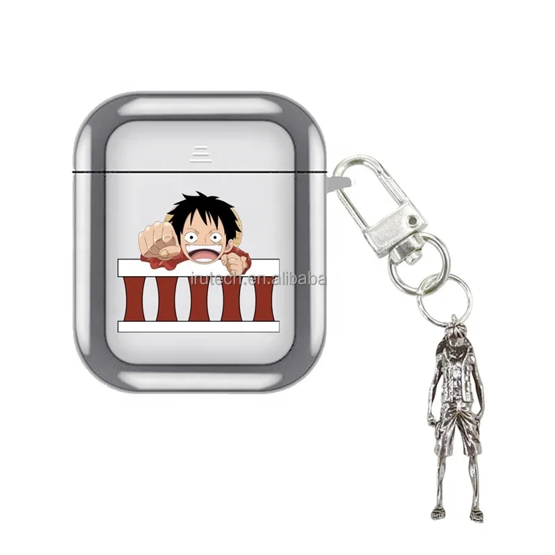 
Electroplate Luffy headphone case for airpods 1 2 pro designer earphone accessories 