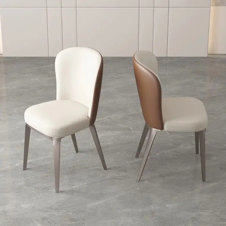 Foshan Modern Kitchen Chair Upholstered Dining Chair High Quantity Metal Coffee Hotel Restaurant Chairs