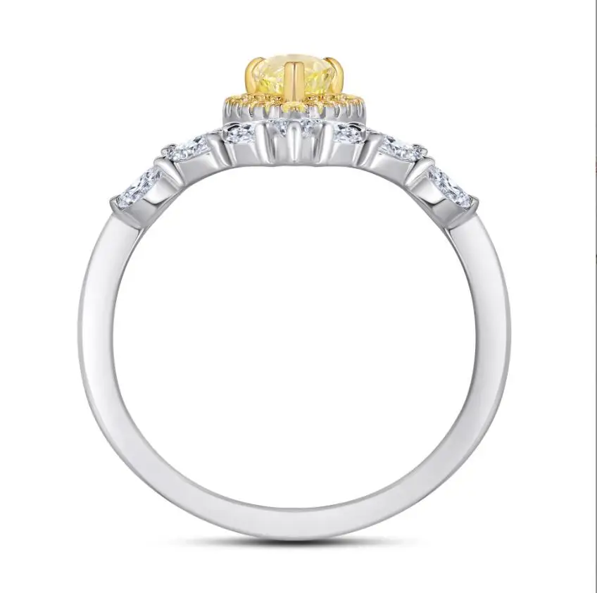 Fashion New Design Rhodium Plated 925 Silver Jewelry Ring Gift For Girlfriend