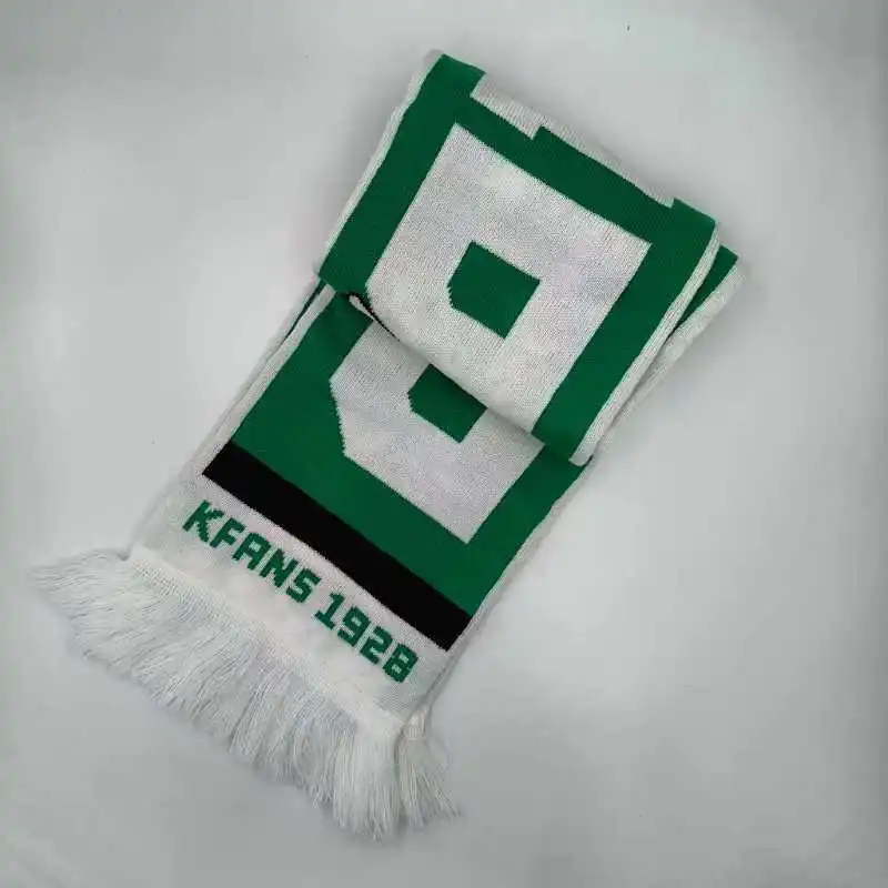 High Quality 100% Acrylic Fans Scarf Fans Scarf Silk Scarf For Women