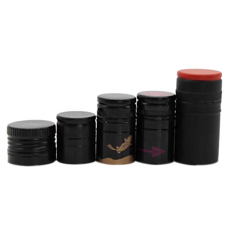 Factory Price Custom Food Grade Cosmetics Lid Perfume PVC Glass Bottle Screw Cap Aluminum Vodka Wine Whiskey Bottle Lid Closures