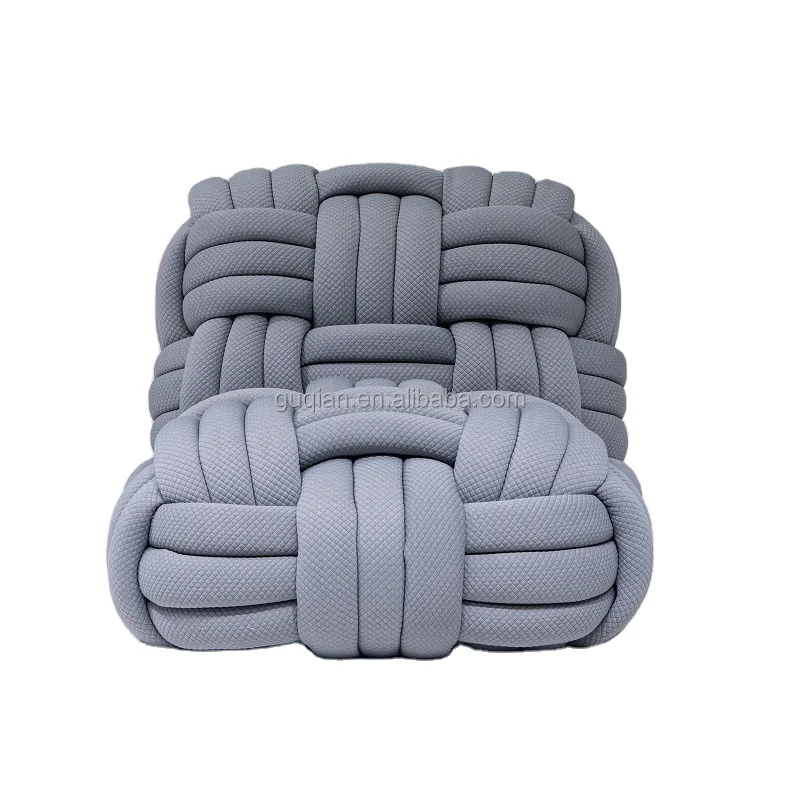 Knot woven chair sofa recliner designer creative personality new knitted leisure chair