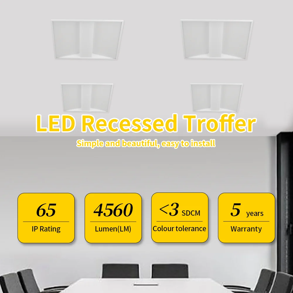 Recessed Backlit Troffer Panel Troffer Light Fixture Design Led Panel Light Pot Light Etl For Projects