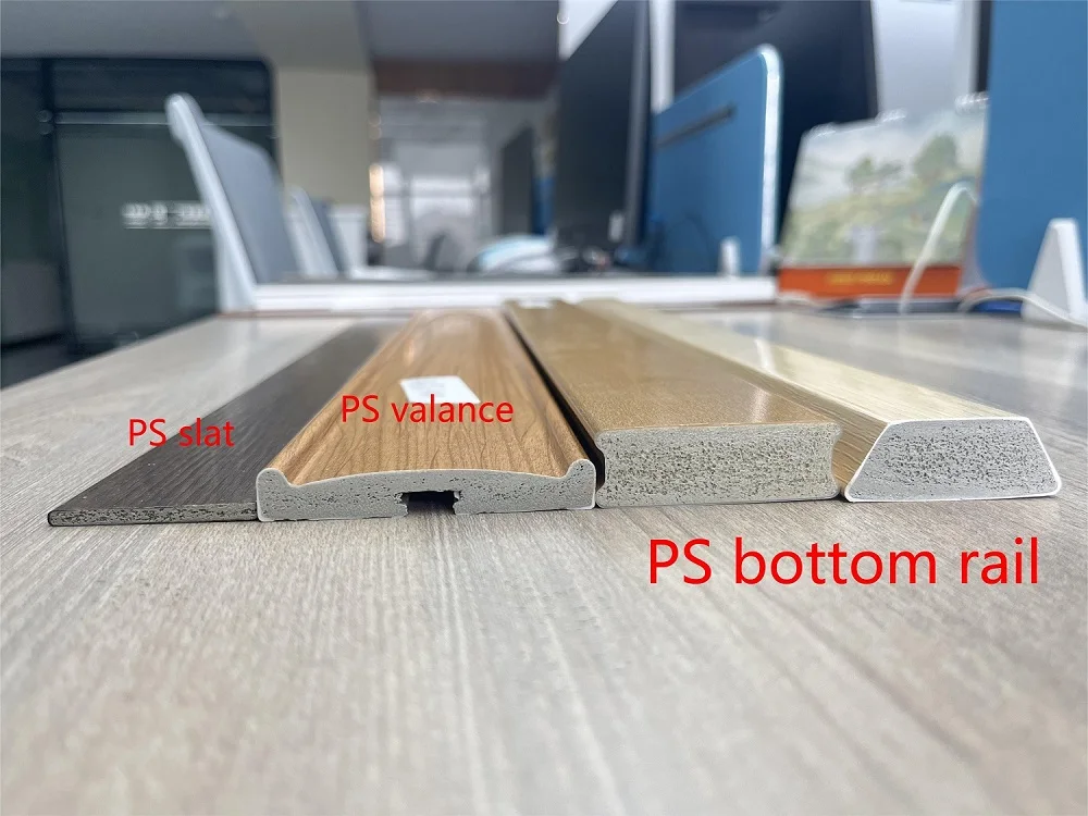 Customized PS Slat Interior Window Shades Venetian Blinds Ultra Light Long Service Life High Temp. Endurable Not Easily Deformed