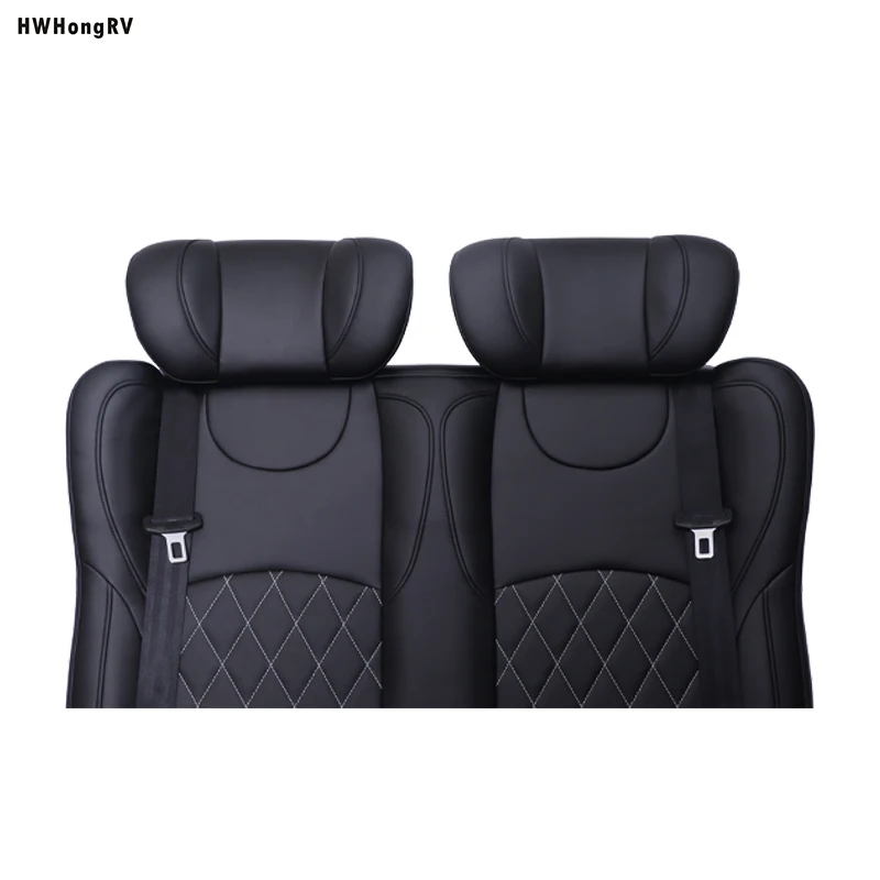 High Quality Luxury Custom-Made Business Triple Car Sofa Seat Bench for Buses RV MPV Motorhome Campervan Caravan Car Trailer