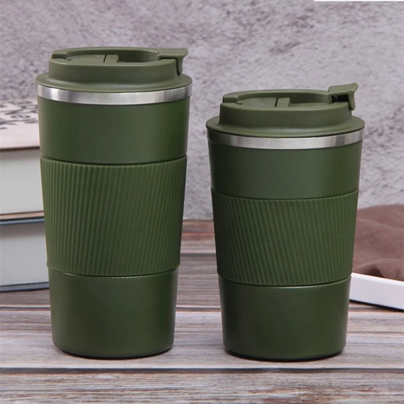 New 304 stainless steel 380ml coffee cup vacuum mug outdoor portable car water cup gift cup can be customized