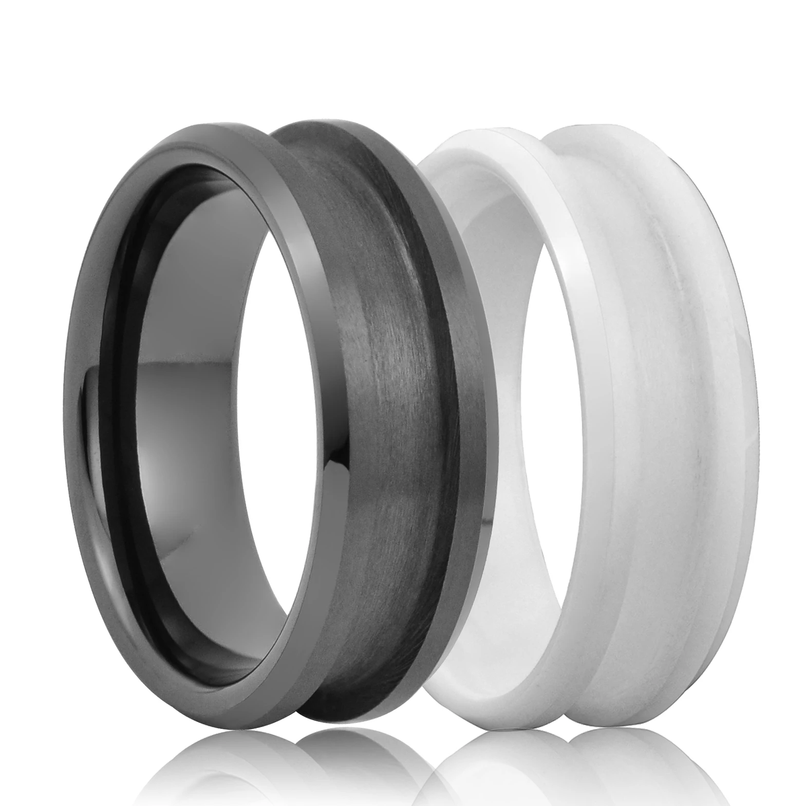 BLACK CERAMIC RING CORES BLANK RING FOR INLAY