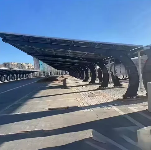 Strong Wind Resistance Solar Car Canopy Garage Metal Carport
