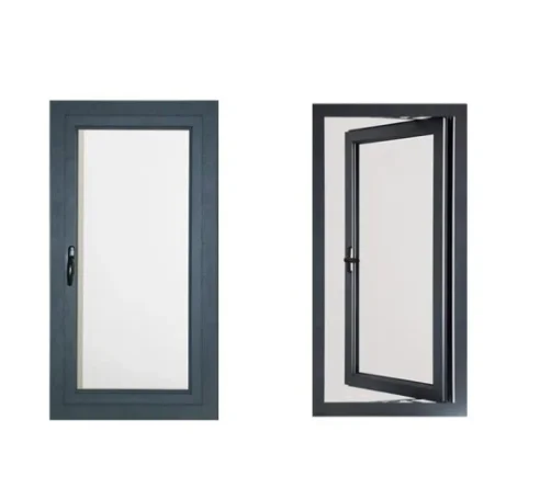Nordi modern narrow frame commercial customized sizes design black window triple glazed aluminum frame glass windows for sale