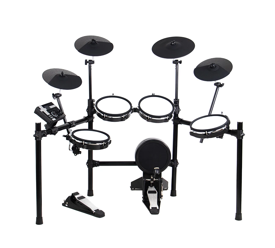 Professional Musical Instrument Percussion Electronic Drum Kit With Drummer Play