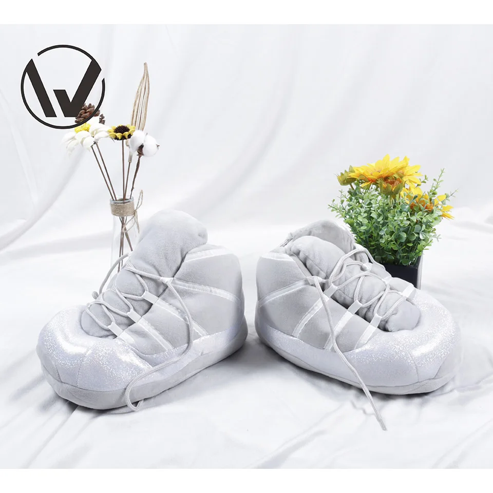 
Тапочки Yeezy, супер модные хлопковые плюшевые Кроссовки AJ, зимняя обувь, мужские тапочки, зимние плюшевые 