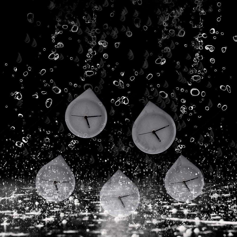 High Quality Fashion Personality Environmental Modern Cement Table Clocks Concrete Desk Alarm Clock