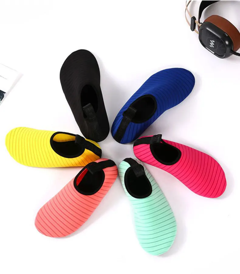 Non-slip Swim Water Sports Shoes Barefoot Quick-Dry Yoga Socks Slip-on for Men Women Silicone Beach Running Walking Water Shoes