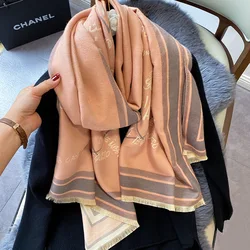 Шарф женский осенне-зимний кашемировый длинный V-образный цвет сочетается с теплым и утепленным шалью корейские студенты