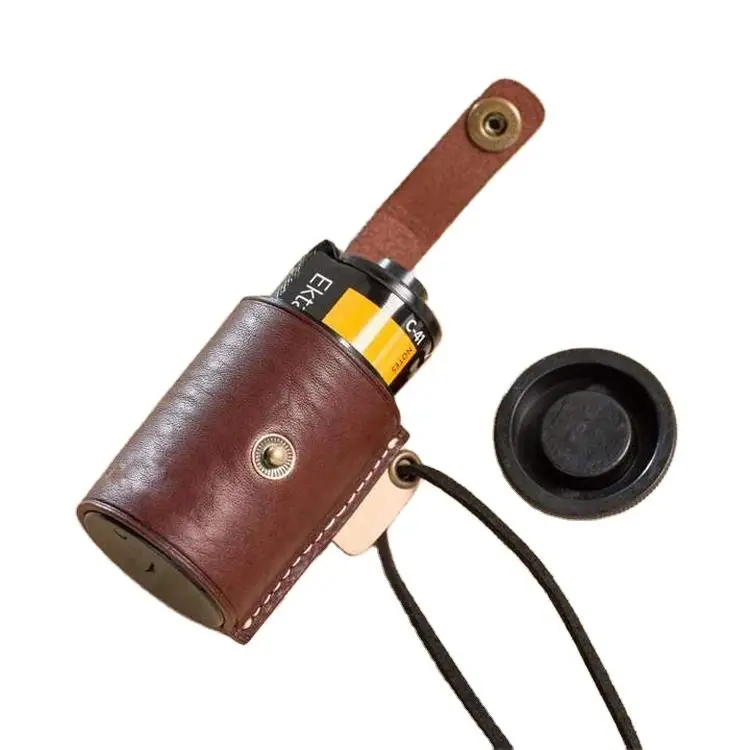 Leather Film Case 35mm Film Cover Camera Film Holder Camera Accessories