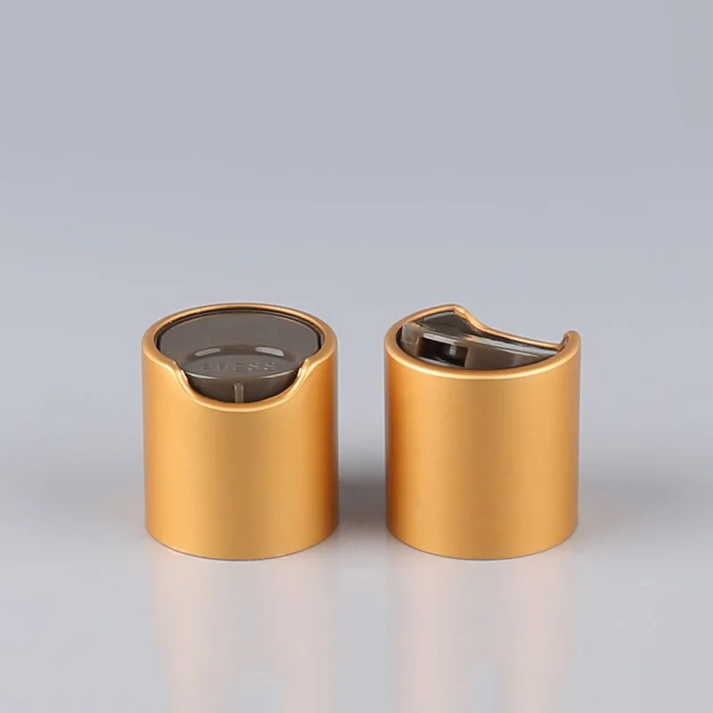 20/410 24/410 28/410 Customized Aluminum  Silver Golden Disc Top Cap Bottle Cap Screw Cap