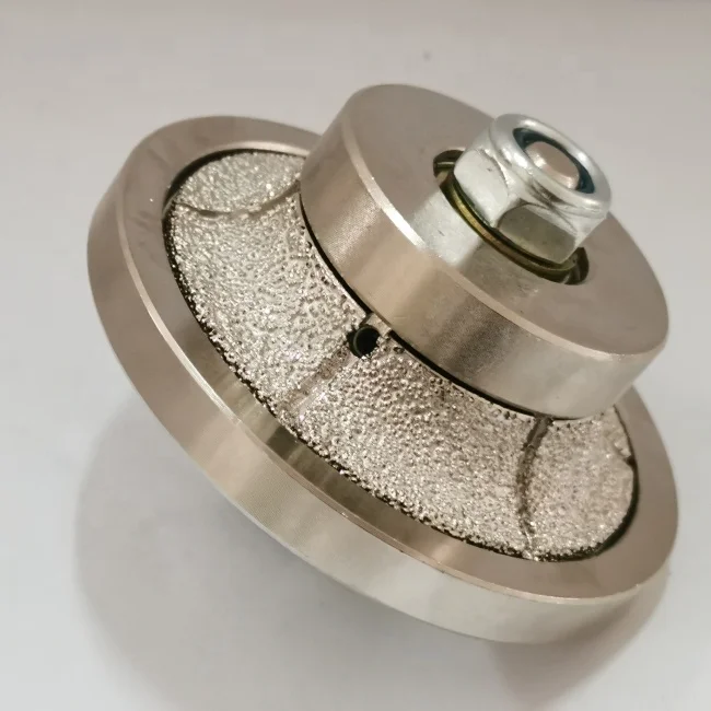 Деми Bullnose B20 ваккун паяный Алмазный Ручной Профиль профиль колеса для мрамора и гранита камня кварца окантовкой