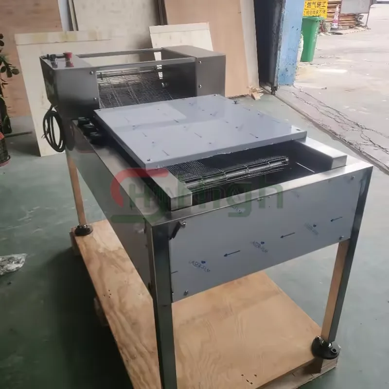 Stainless Steel Commercial Boiler Bagel Boiling Rolling Machine Donut Dough Molding Shaping Bagel Forming Machine Conveyor Belt