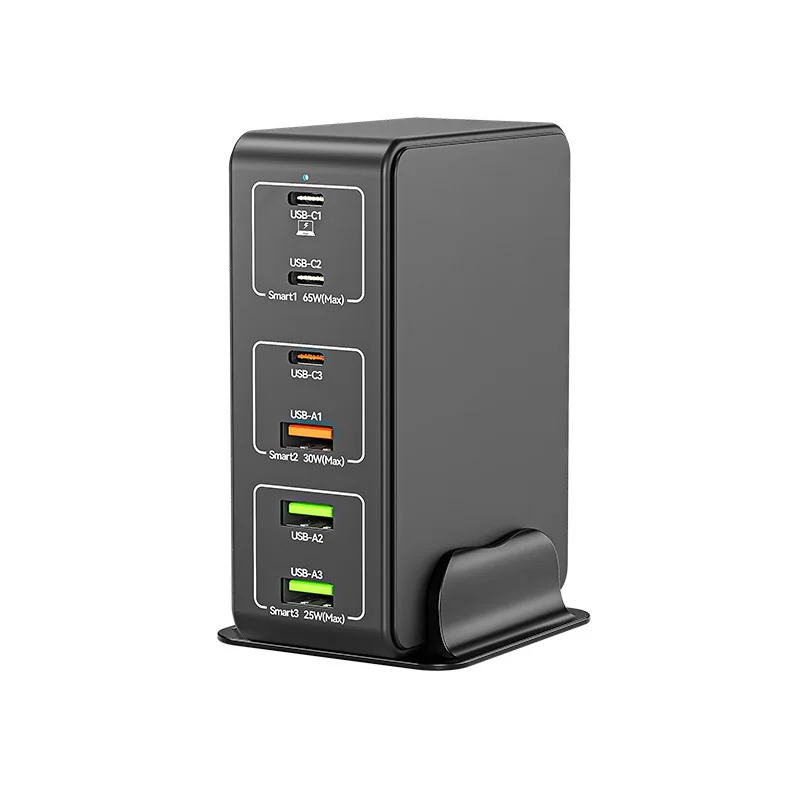 120W USB C Charger 6 Ports Desktop Charging Station PD Fast Charger USB Charging Hub for MacBook/Laptop/Mobile Phone/Tablet