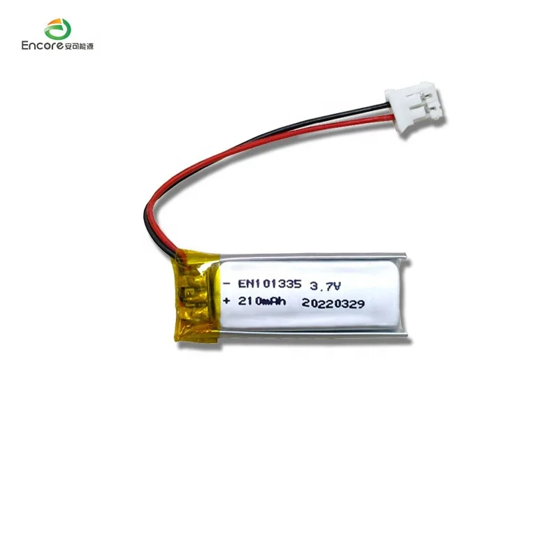 101335 rechargeable li-ion lipo 3.7v  210mah rechargeable battery