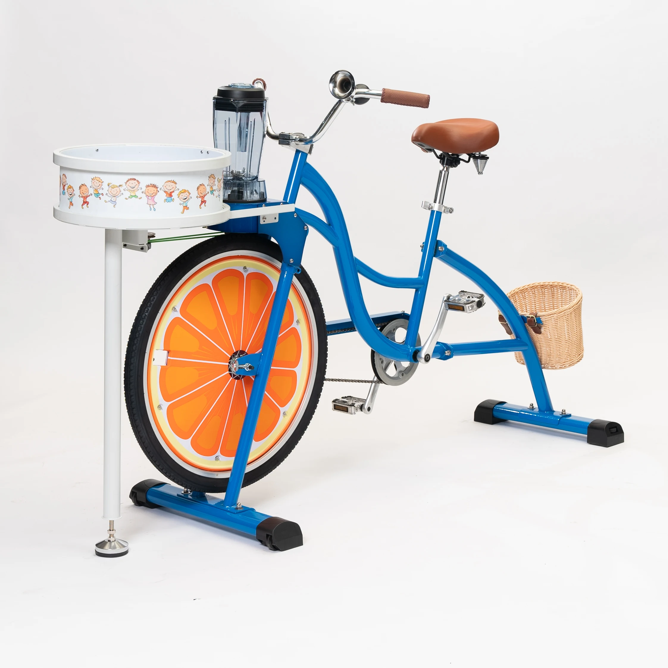 EXI Hybrid Bike Smoothie Blender Juicer Adult Party Cycle Amusement Aluminum Alloy Spinning Art commercial smoothie blender bike