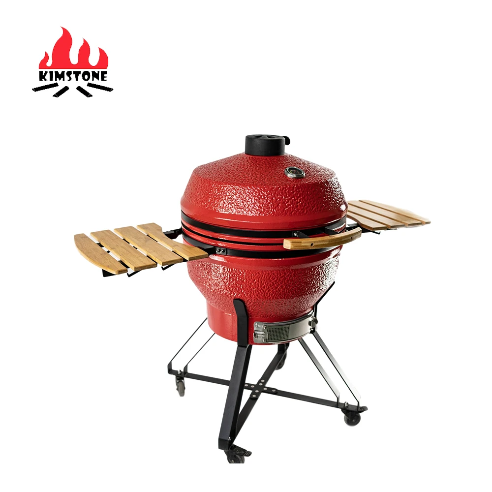 KIMSTONE 26 inch Parrilla Factory Direct Sale Charcoal BBQ Outdoor Ceramic Kamamdo Grill